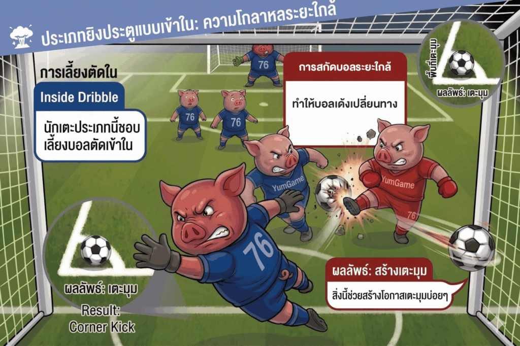 การเลี้ยงบอลจี้เข้าหาเขตโทษ